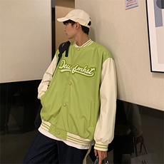 春秋季港风休闲刺绣夹克ins潮流外套美式高街棒球服W1729-P68，男装夹克，星座512-4