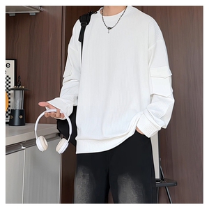 S2602/P35春装新款现货卫衣男立体袋个性T恤宽松大码上衣图片