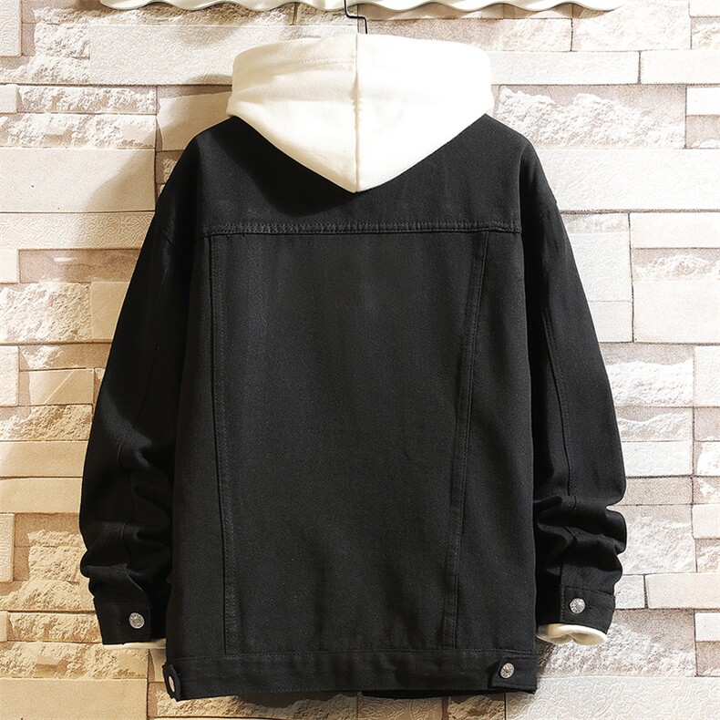 牛仔夹克男大码牛仔外套男茄克NJ77099-P60加绒款-P75,男装夹克,电商A040A