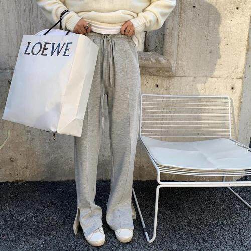 7958开叉高腰拖地裤，女装，XTZ style