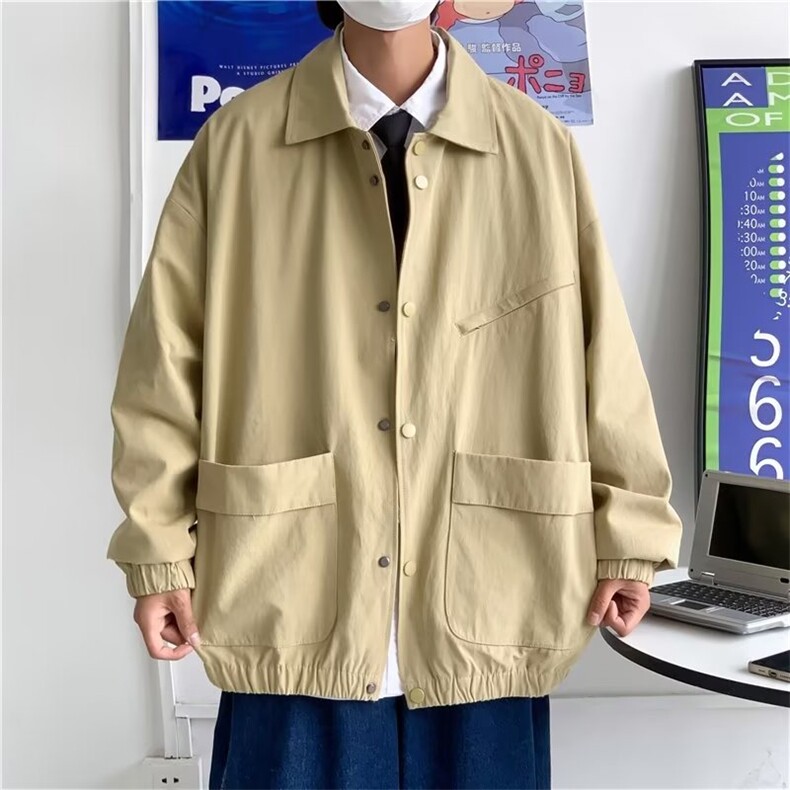 男秋季外套潮牌街头翻领夹克外套JK8503P55图片