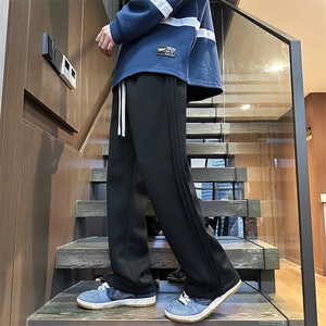 港风休闲裤宽松运动裤拖地裤束脚裤男KP789 P45图片