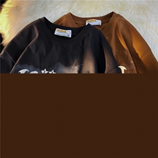 重磅T恤潮流圆领男港风2026夏季新款短袖时尚B299-X5363-P45限59，男装T恤，电商A061-1