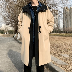 4W件长年大货冲锋风衣男中长款大衣男F996薄P95加棉P115外景C图片