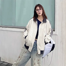 抖音得物高品质美式高街重磅结构设计拼接织带立领卫衣外套CM42，男装卫衣，电商A486