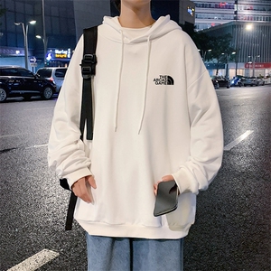 WY2232-P35  纯棉连帽卫衣男大码运动帽衫宽松薄外套男图片