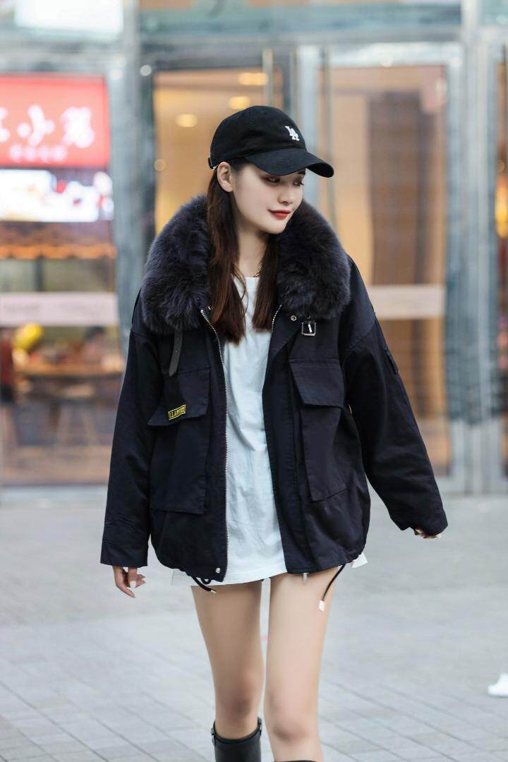 现货冬季派克狐狸毛外套，其它，维多利亚