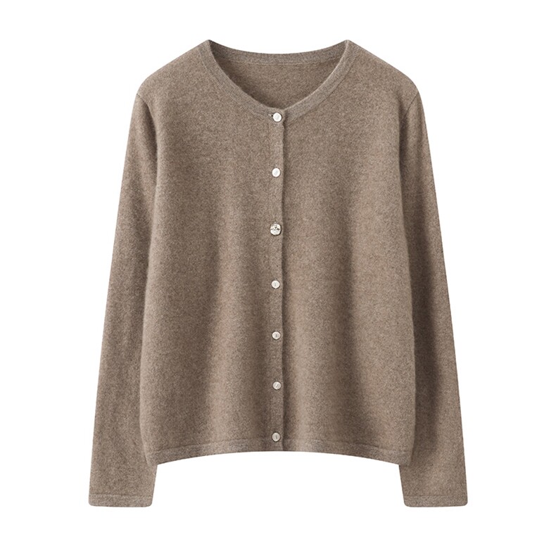 休闲/淑女通勤常规羊毛2024年秋季90%羊毛10%一线开衫女，女装羊毛衫，羿纯羊绒高端店