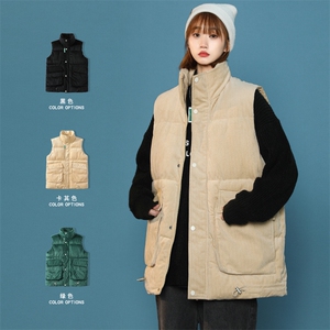 冬款潮中性风加棉马甲背心棉服运动立领外套男士8156-P95 控价118图片