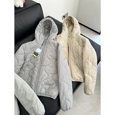 高品气绒服（两面穿）短宽版轻量化连帽棉服棉衣男女A1225-P88，男装棉衣，星座1505