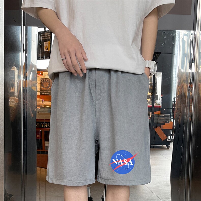 MK37252-P15冰丝裤短裤男大码宽松休闲五分裤男运动中裤,男装休闲裤,电商A040