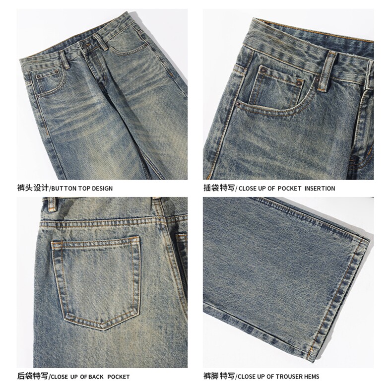 2025GK24327加绒白底大码美式微喇牛仔裤M-5XGK241012-特P50,男装牛仔裤,电商A022