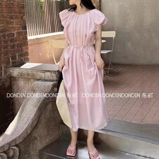 现货压褶A版连衣裙，女装连衣裙，东町