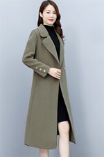 2025秋冬时尚简约修身显瘦高支羊毛品质双面羊绒大衣，女装毛呢外套，媚琳依坊