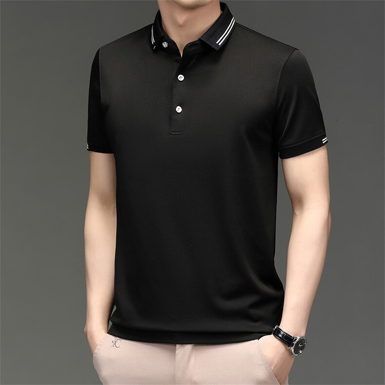WX8802低价走量款男士夏季新款短袖纯色t恤绅士商务polo衫体恤P37,男装T恤,电商B360