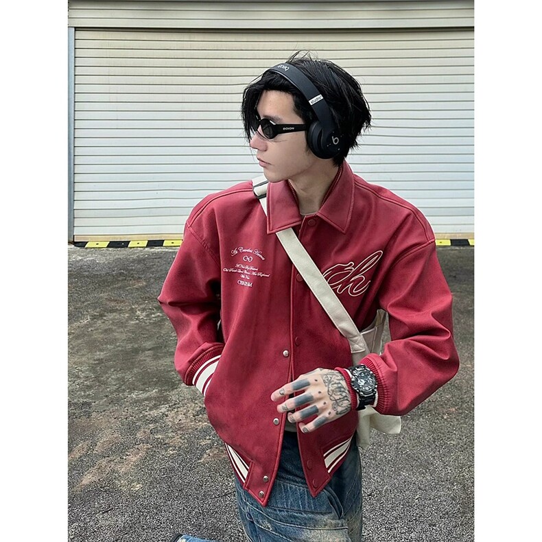 机车外套男潮高级感美式alpha飞行夹克ma1短款翻领皮衣JK3612,男装夹克,星座516A