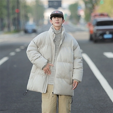 cityboy麂皮绒棉服男冬新款情侣棉衣外套加厚羽绒服MY8805-P68，男装棉衣，星座205-1