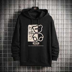 纯棉连帽卫衣男大码运动帽衫宽松薄 WY2352-P35 加绒款-P40 网格图片