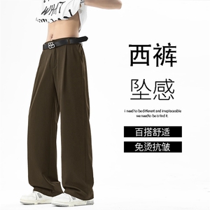 垂顺有型舒适直筒百搭小西裤宽松坠感拖地裤 2270特批2548图片