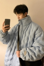 定制面料棉衣男港风半高领棉服男外套男8707P125控168，男装棉衣，星座226-1