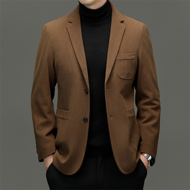 男装西服MN99216新品主推2025新款新设计条纹灯芯绒西服,男装西服,钱塘207-1