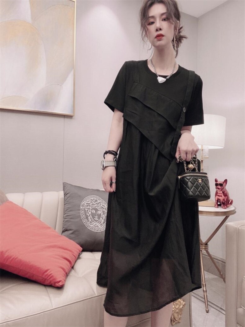 假二件连衣裙ＭL，女装连衣裙，可纳奇