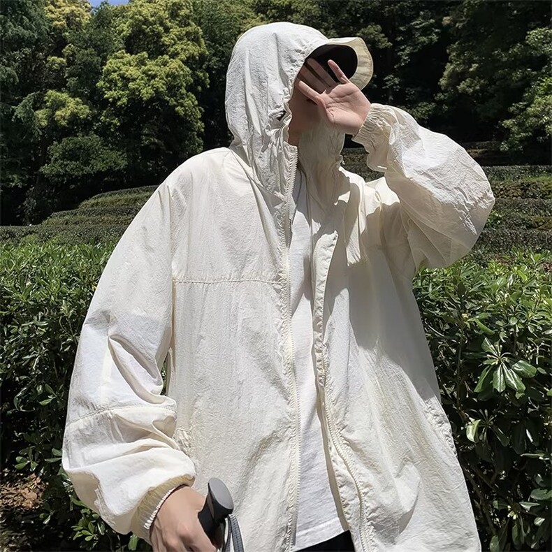 连帽防晒衣男夏季潮牌冰丝薄款冲锋衣外套QJ32P35,男装夹克,星座1116-2