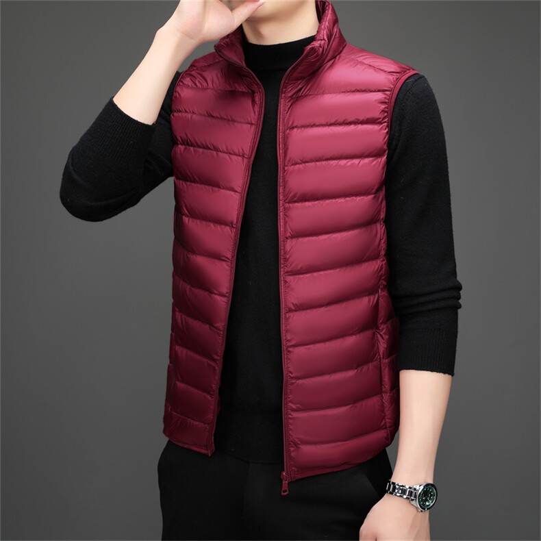 达标50绒秋冬新款轻薄羽绒服马甲男士轻羽绒背心坎肩YR912-P55,男装背心/马甲,星座301D(原星座1004-8）