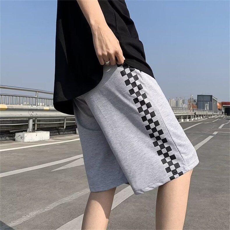 休闲短裤男拼色男韩版潮流帅2026夏季新款ins宽松五分裤K3633-P26,男装牛仔裤,星座412