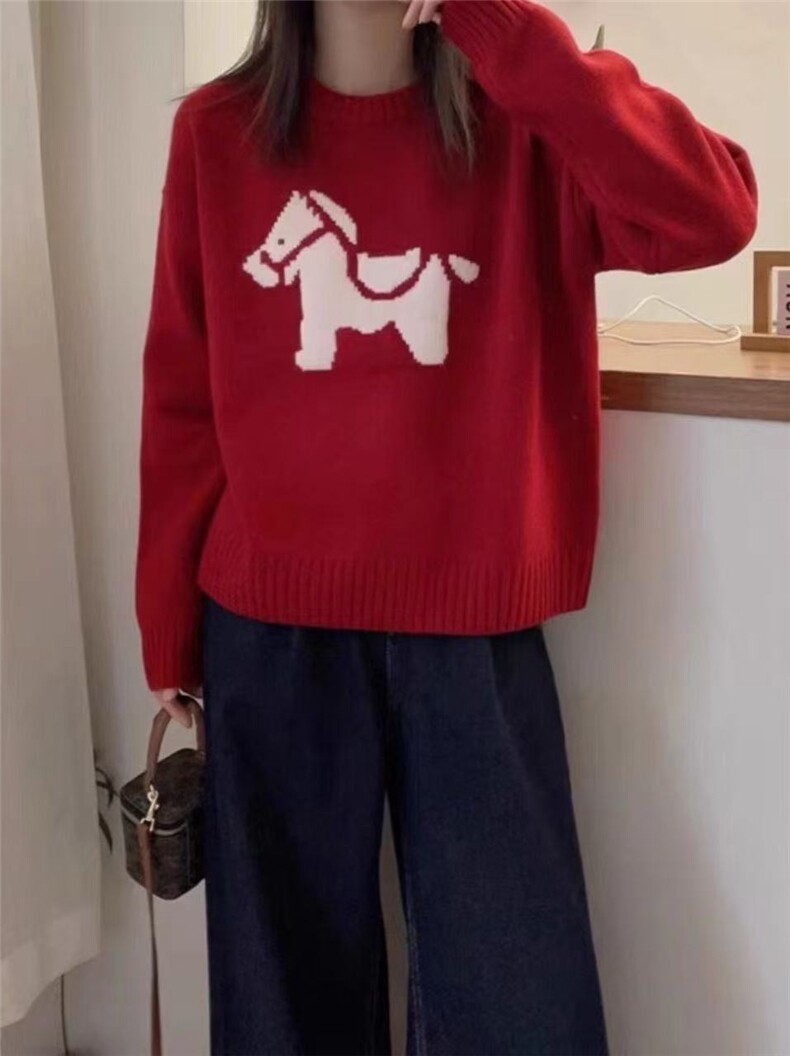 2025年秋季时尚百搭通勤简约休闲女士羊毛衫，女装羊毛衫，哲奥羊绒