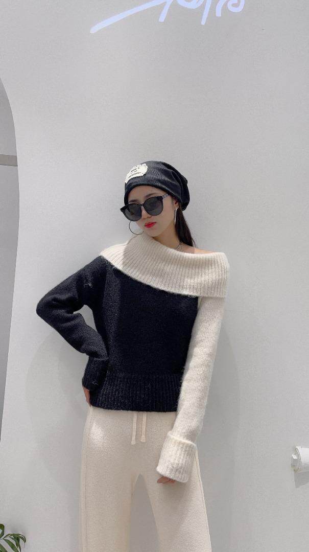 秀场个性三种穿法毛衣，女装针织衫/毛衣，SHANGCHUN·W 汪尚春