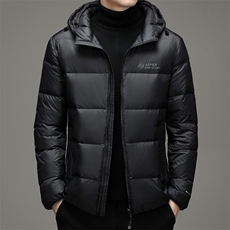 冬季男休闲连帽羽绒服中年男装时尚外套爸爸装上衣MYYL92088-P270，男装羽绒服，电商B212（原钱塘6029）