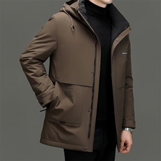 DF89472钱塘2020-2时尚休闲有帽百搭简约中年男士羽绒服P300，男装羽绒服，钱塘207-2