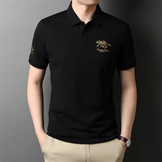 POLO衫男士短袖t恤翻领2023夏季新款潮牌休闲商务男装上衣，男装T恤，电商B212（原钱塘6029）