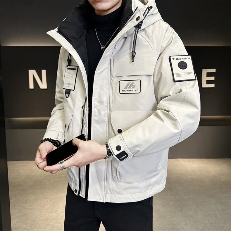 冬季店主风新款工装羽绒服男短款保暖羽绒外套Y3697-P235,男装羽绒服,电商A239