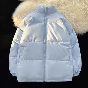 纯色立领棉衣男加厚冬季潮流棉服棉袄子A266-P03-P35特批黑色P35图片