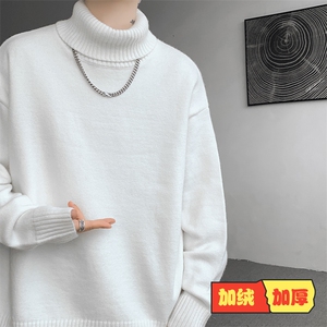神款搭配！！！特大码高领毛衣男打底衫百搭内搭MY1214P45图片