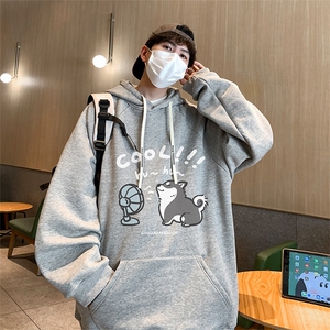 已注册得物抖音直播高品质港风男宽松连帽卫衣外套W5081P45控68图片