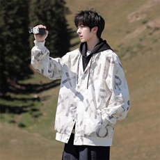 G0131-P85秋季新款日系cityboy连帽假两件夹克外套，男装夹克，星座109