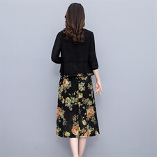 成套搭配女装2022春季新款套装裙子高级感御姐轻熟风两件套连衣裙，女装套装/套裙，琦鑫阁（原依鑫阁）