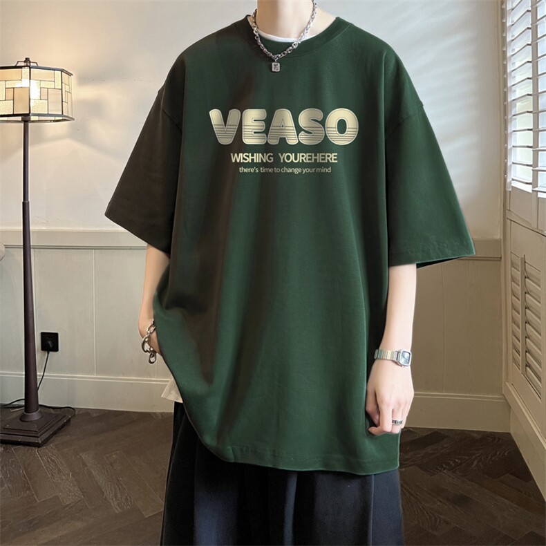 wassupcandy短袖T恤男款夏季oversize衣服美式宽松潮流半袖体恤,男装T恤,电商B371
