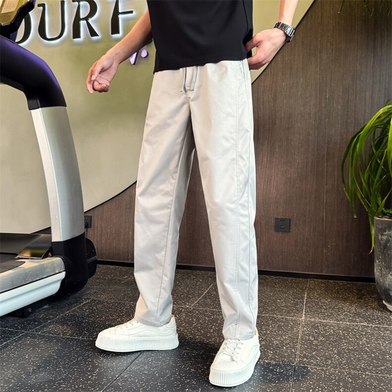 B340K3252P4868店主风小伙风直筒卫裤休闲裤高品质弯刀裤,男装休闲裤,电商B340