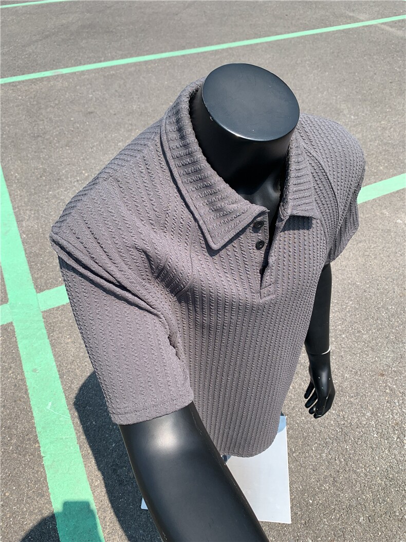 XZ809A/PLL01/P35/控48肌理感拼接POLO衫T恤,男装T恤,星座809A(原222-1)
