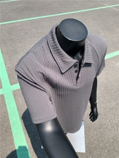 XZ809A/PLL01/P35/控48肌理感拼接POLO衫T恤，男装T恤，星座809A(原222-1)