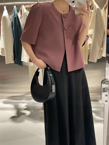 短袖短款外套图片