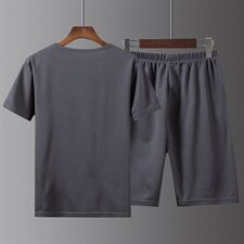跑量款2021新款运动短袖T恤休闲运动套装男弹性韩版T728-P25，男装套装，星座1206（原A206）