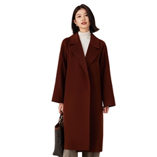 汉服袖大衣2024年秋冬季新款羊毛双面呢大衣，女装双面呢大衣，织美生