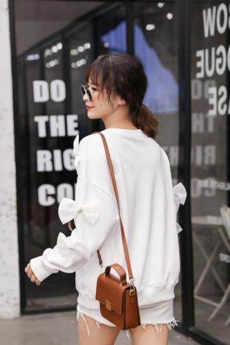 「现货」秋季新款立体蝴蝶结钉珠卫衣，女装卫衣/绒衫，mumu.story