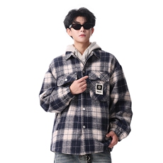 夹克男秋冬季新款港风宽松加厚泥料外套上衣JK712-P68，男装夹克，星座214-3