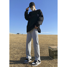 高街牛仔裤裤脚拉链小脚裤N361P60控79，男装牛仔裤，星座712